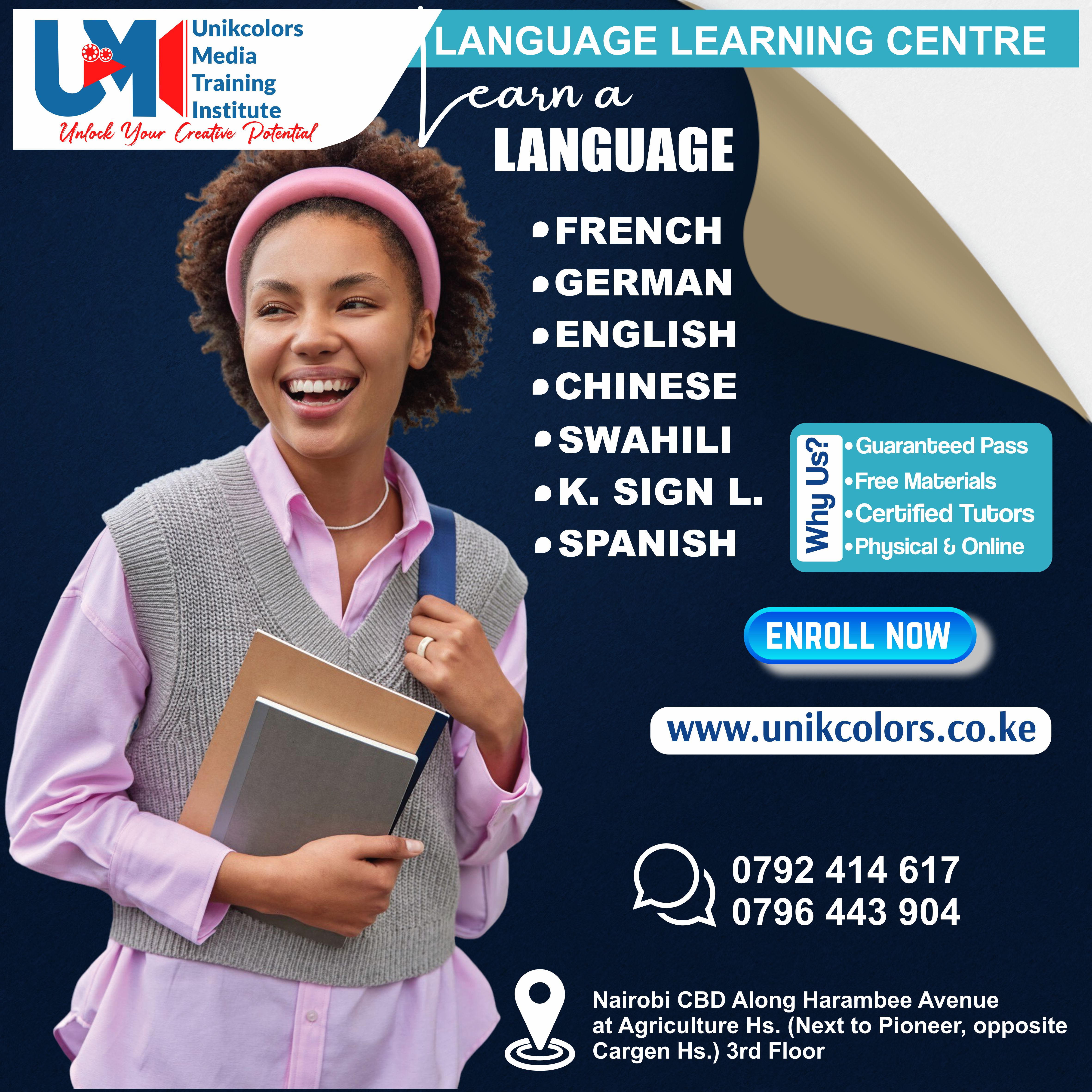 LANGUAGE TRAINING CENTRE - GERMAN | ENGLISH | FRENCH | CHINESE | SPANISH | SWAHILI | KENYA SIGN LANG